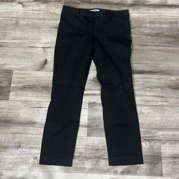 Gap Slim Crop Mid Rise Ankle Length Trouser Pants Black Women’s Size 6R - Picture 1 of 10
